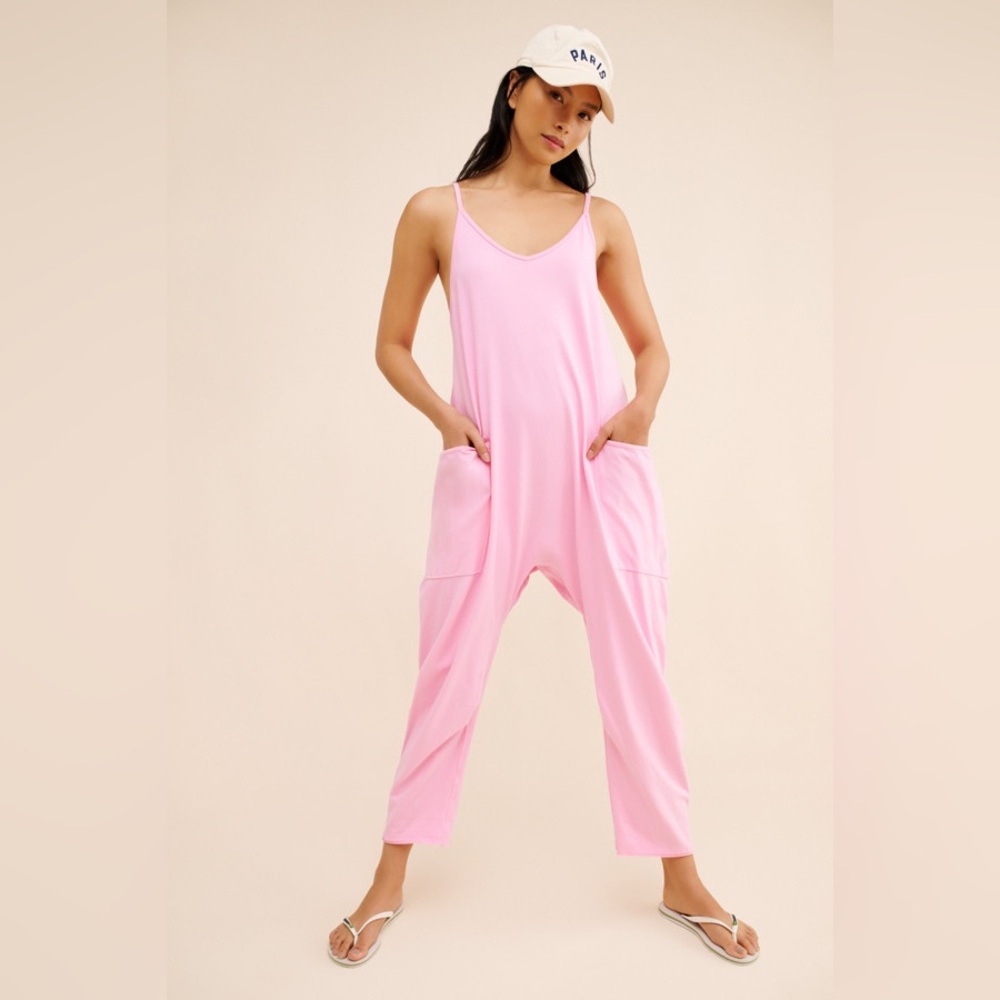 Free People FP Movement Hot Shot Onesie - Petal Pink - Size Medium